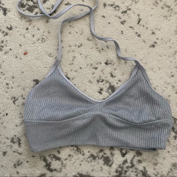 American Eagle Aerie Real Obsessed Halter Bralette - Picture 3 of 6